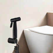 Zento Black Matt Health Faucet with Dual Flow and 2 Meter Spiral 304-Grade SS Hose & Hook (Copy)